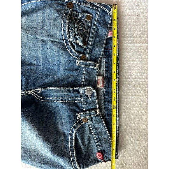 True Religion two piece embellished  jean jacket and Pants-Size:38.   Jacket X/L - Picture 11 of 14